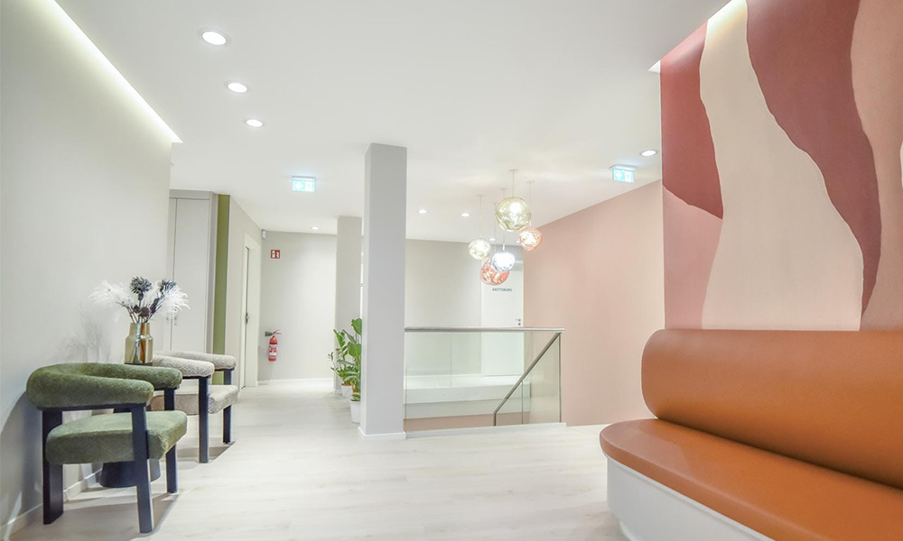 Wartebereich in der Praxis Barge